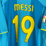 2007/08 BARCELONA MESSI 19 AWAY SHIRT (XL) NIKE - Cult Kits - XL - Buy Vintage Football Shirts, Authentic Retro Football Shirts For Sale, Classic Football Shirts & Soccer Jersey