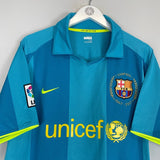 2007/08 BARCELONA MESSI 19 AWAY SHIRT (XL) NIKE - Cult Kits - XL - Buy Vintage Football Shirts, Authentic Retro Football Shirts For Sale, Classic Football Shirts & Soccer Jersey