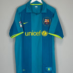 2007/08 BARCELONA MESSI 19 AWAY SHIRT (XL) NIKE - Cult Kits - XL - Buy Vintage Football Shirts, Authentic Retro Football Shirts For Sale, Classic Football Shirts & Soccer Jersey