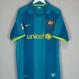 2007/08 BARCELONA MESSI 19 AWAY SHIRT (XL) NIKE - Cult Kits - XL - Buy Vintage Football Shirts, Authentic Retro Football Shirts For Sale, Classic Football Shirts & Soccer Jersey