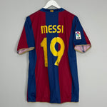 Shop 2007/08 BARCELONA MESSI #19 HOME SHIRT (L) NIKE, classic football shirts, vintage football shirts & retro soccer jerseys at Cult Kits