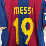 Shop 2007/08 BARCELONA MESSI #19 HOME SHIRT (L) NIKE, classic football shirts, vintage football shirts & retro soccer jerseys at Cult Kits