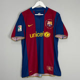 Shop 2007/08 BARCELONA MESSI #19 HOME SHIRT (L) NIKE, classic football shirts, vintage football shirts & retro soccer jerseys at Cult Kits