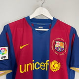Shop 2007/08 BARCELONA MESSI #19 HOME SHIRT (M) NIKE, classic football shirts, vintage football shirts & retro soccer jerseys at Cult Kits