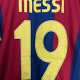 Shop 2007/08 BARCELONA MESSI #19 HOME SHIRT (M) NIKE, classic football shirts, vintage football shirts & retro soccer jerseys at Cult Kits