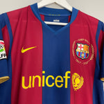 Shop 2007/08 BARCELONA MESSI #19 HOME SHIRT (M) NIKE, classic football shirts, vintage football shirts & retro soccer jerseys at Cult Kits