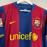 Shop 2007/08 BARCELONA MESSI #19 HOME SHIRT (M) NIKE, classic football shirts, vintage football shirts & retro soccer jerseys at Cult Kits
