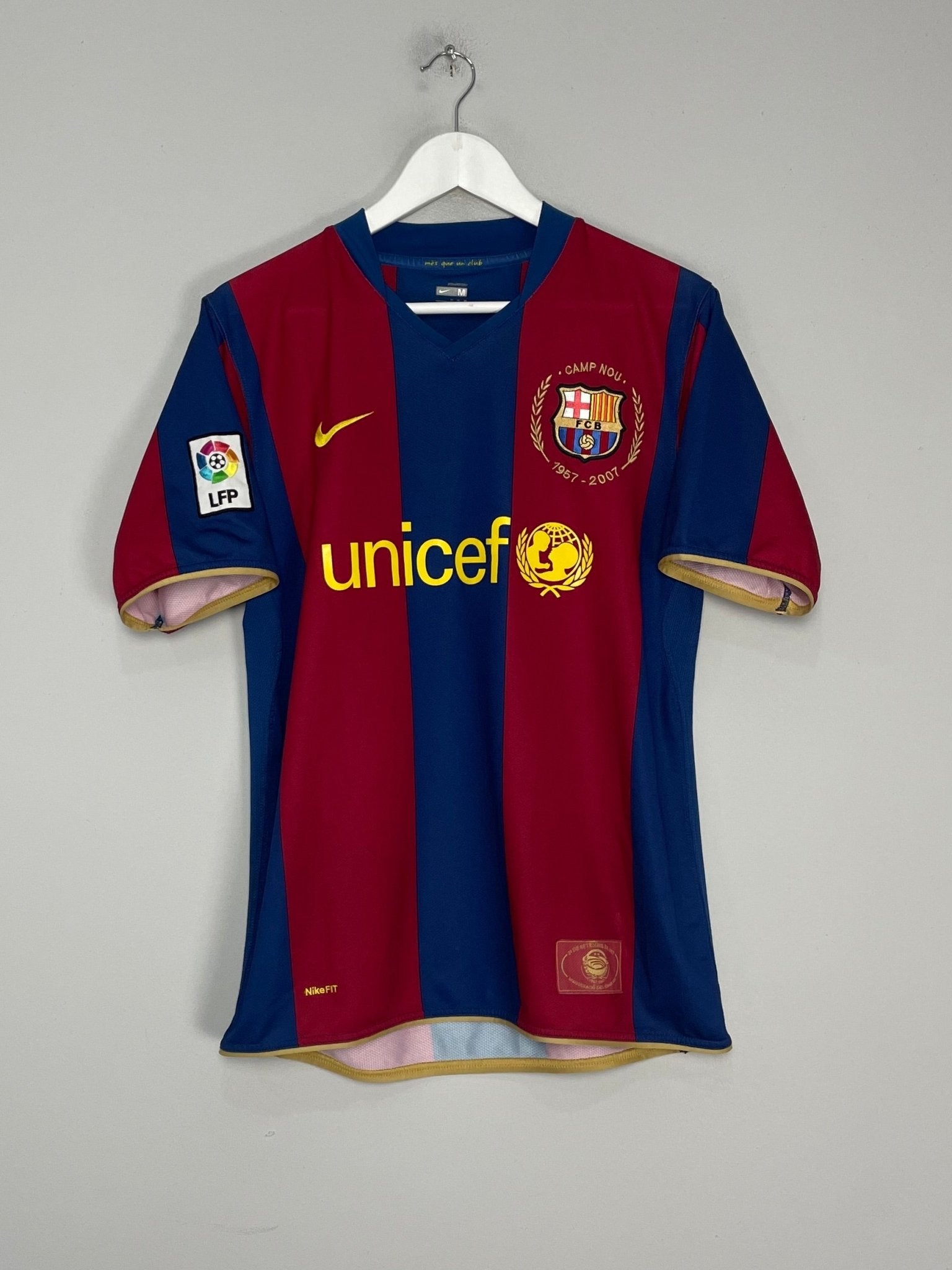 Shop 2007/08 BARCELONA MESSI #19 HOME SHIRT (M) NIKE, classic football shirts, vintage football shirts & retro soccer jerseys at Cult Kits