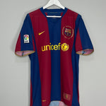 Shop 2007/08 BARCELONA MESSI #19 HOME SHIRT (XL) NIKE, classic football shirts, vintage football shirts & retro soccer jerseys at Cult Kits