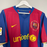 Shop 2007/08 BARCELONA MESSI #19 HOME SHIRT (XL) NIKE, classic football shirts, vintage football shirts & retro soccer jerseys at Cult Kits