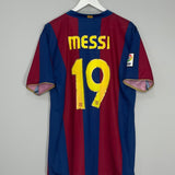 Shop 2007/08 BARCELONA MESSI #19 HOME SHIRT (XL) NIKE, classic football shirts, vintage football shirts & retro soccer jerseys at Cult Kits
