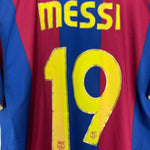 Shop 2007/08 BARCELONA MESSI #19 HOME SHIRT (XL) NIKE, classic football shirts, vintage football shirts & retro soccer jerseys at Cult Kits
