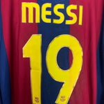 Shop 2007/08 BARCELONA MESSI #19 L/S HOME SHIRT (L) NIKE, classic football shirts, vintage football shirts & retro soccer jerseys at Cult Kits
