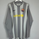 Shop 2007/08 BARCELONA *PLAYER ISSUE* GK SHIRT (XL) NIKE, classic football shirts, vintage football shirts & retro soccer jerseys at Cult Kits