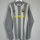 Shop 2007/08 BARCELONA *PLAYER ISSUE* GK SHIRT (XL) NIKE, classic football shirts, vintage football shirts & retro soccer jerseys at Cult Kits