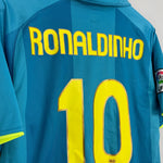 Shop 2007/08 BARCELONA RONALDINHO #10 AWAY SHIRT (L) NIKE, classic football shirts, vintage football shirts & retro soccer jerseys at Cult Kits