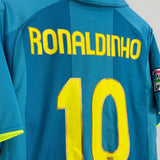 Shop 2007/08 BARCELONA RONALDINHO #10 AWAY SHIRT (L) NIKE, classic football shirts, vintage football shirts & retro soccer jerseys at Cult Kits