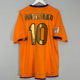 Shop 2007/08 BARCELONA RONALDINHO #10 AWAY SHIRT (XL) NIKE, classic football shirts, vintage football shirts & retro soccer jerseys at Cult Kits