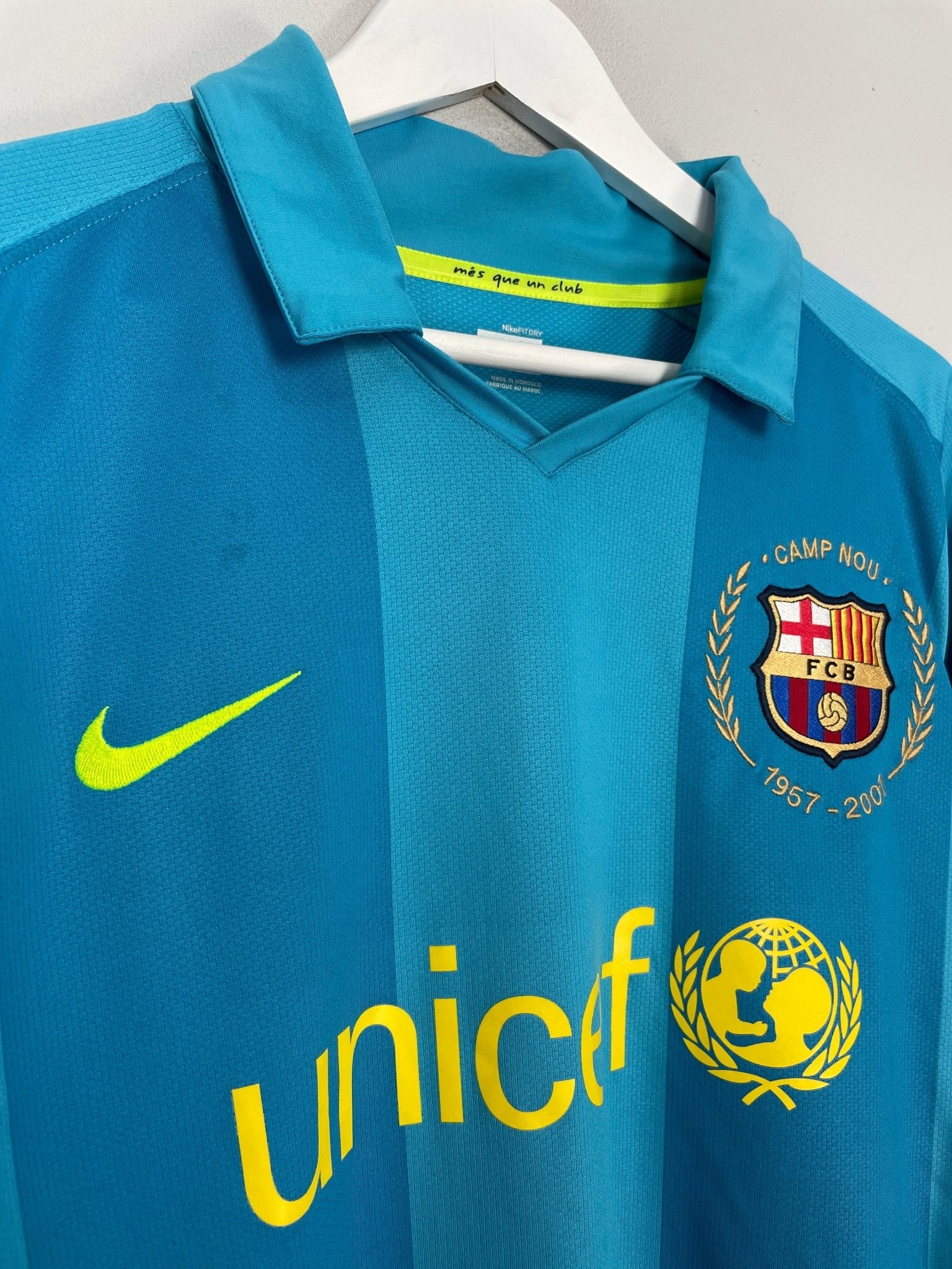 2007/08 BARCELONA RONALDINHO #10 L/S AWAY SHIRT (XL) NIKE – Cult Kits