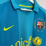 Shop 2007/08 BARCELONA RONALDINHO #10 L/S AWAY SHIRT (XL) NIKE, classic football shirts, vintage football shirts & retro soccer jerseys at Cult Kits