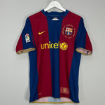 Shop 2007/08 BARCELONA RONALDINHO #80 HOME SHIRT (M) NIKE, classic football shirts, vintage football shirts & retro soccer jerseys at Cult Kits