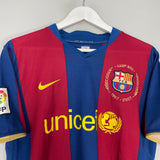 Shop 2007/08 BARCELONA RONALDINHO #80 HOME SHIRT (M) NIKE, classic football shirts, vintage football shirts & retro soccer jerseys at Cult Kits