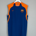 Shop 2007/08 BARCELONA TRAINING VEST (XL) NIKE, classic football shirts, vintage football shirts & retro soccer jerseys at Cult Kits