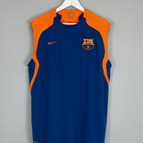 Shop 2007/08 BARCELONA TRAINING VEST (XL) NIKE, classic football shirts, vintage football shirts & retro soccer jerseys at Cult Kits