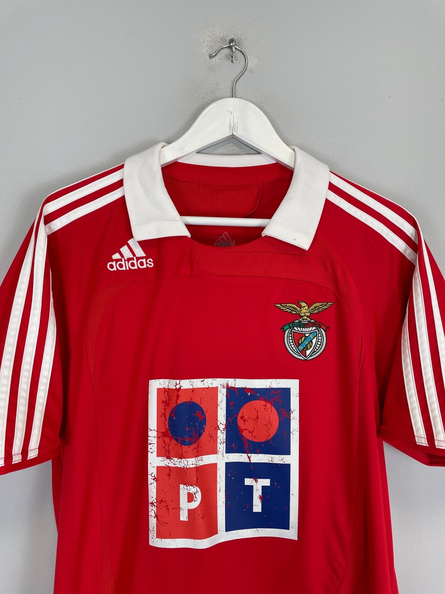 Shop 2007/08 BENFICA HOME SHIRT (XL) ADIDAS, classic football shirts, vintage football shirts & retro soccer jerseys at Cult Kits
