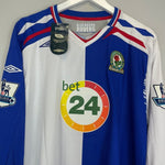 2007/08 BLACKBURN ROVERS GAMST 12 *BNWT* L/S HOME SHIRT (XXL) UMBRO - Cult Kits - XXL - Buy Vintage Football Shirts, Authentic Retro Football Shirts For Sale, Classic Football Shirts & Soccer Jersey