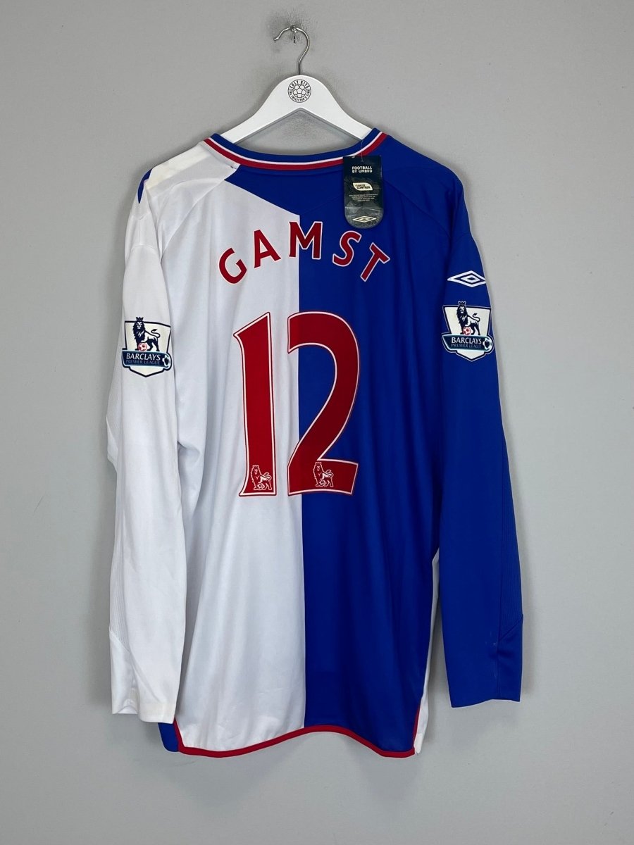 2007/08 BLACKBURN ROVERS GAMST 12 *BNWT* L/S HOME SHIRT (XXL) UMBRO - Cult Kits - XXL - Buy Vintage Football Shirts, Authentic Retro Football Shirts For Sale, Classic Football Shirts & Soccer Jersey