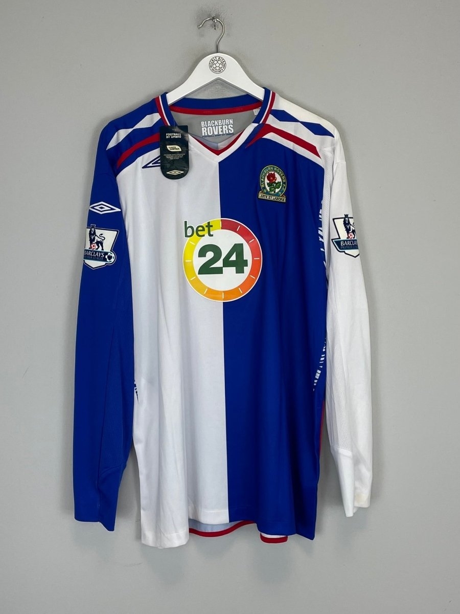 2007/08 BLACKBURN ROVERS GAMST 12 *BNWT* L/S HOME SHIRT (XXL) UMBRO - Cult Kits - XXL - Buy Vintage Football Shirts, Authentic Retro Football Shirts For Sale, Classic Football Shirts & Soccer Jersey