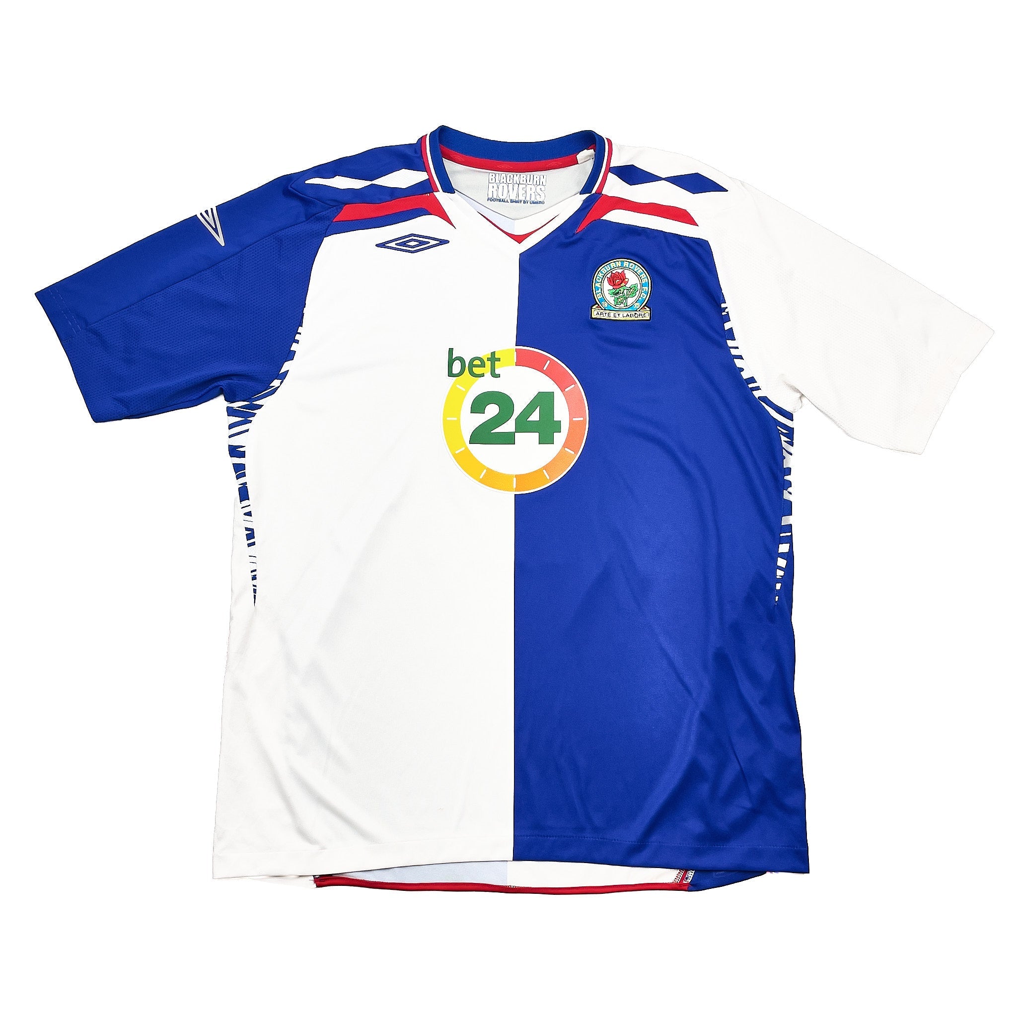 Buy 2007/08 Blackburn Rovers Gamst 12 Home Shirt (XL) Umbro ~ Free worldwide shipping available ~ Authentic Vintage Football Shirts from Cult Kits