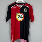 Shop 2007/08 BLACKBURN TUGAY #5 AWAY SHIRT (S) UMBRO, classic football shirts, vintage football shirts & retro soccer jerseys at Cult Kits