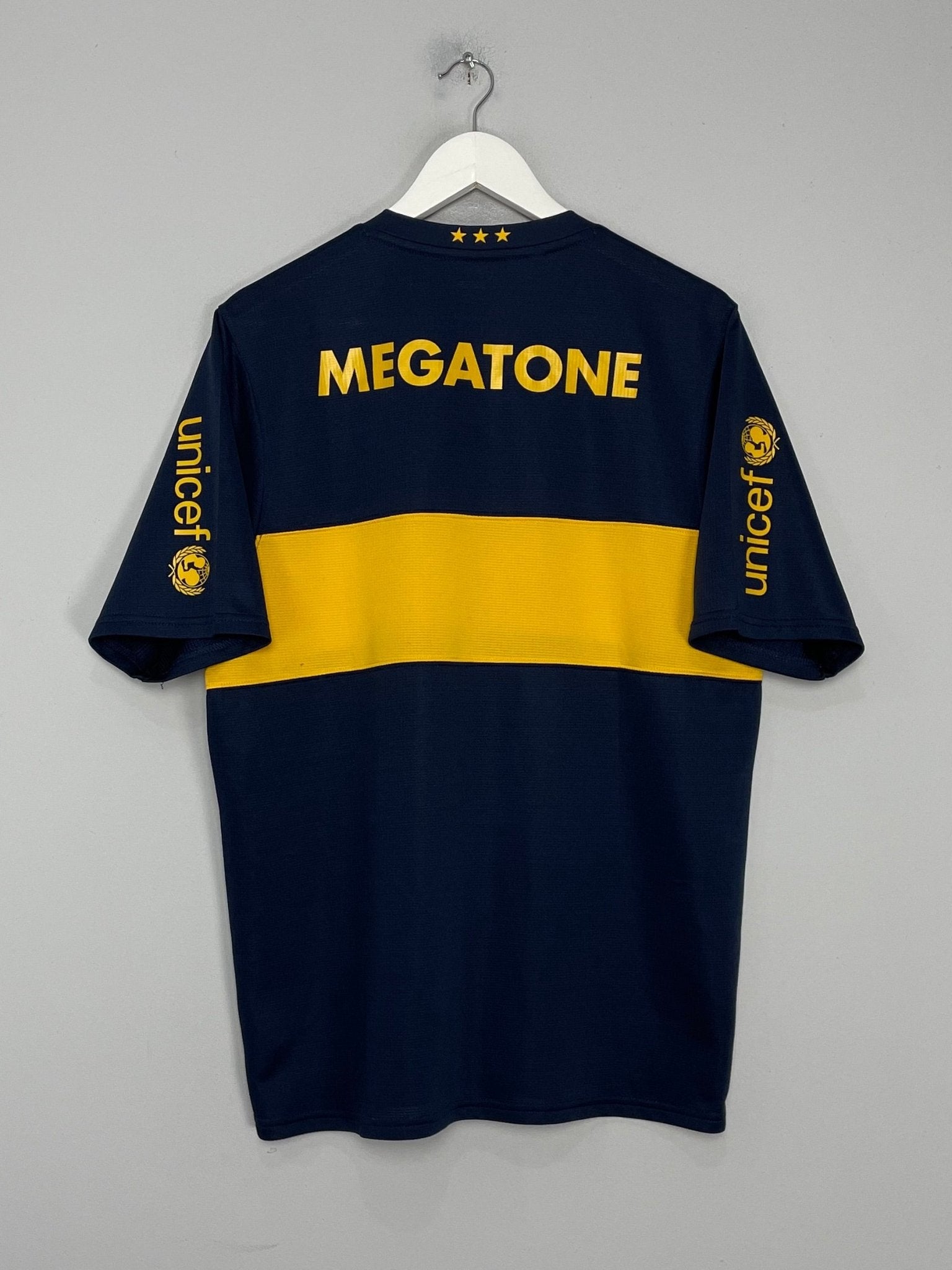 Shop 2007/08 BOCA JUNIORS HOME SHIRT (L) NIKE, classic football shirts, vintage football shirts & retro soccer jerseys at Cult Kits
