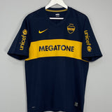 Shop 2007/08 BOCA JUNIORS HOME SHIRT (L) NIKE, classic football shirts, vintage football shirts & retro soccer jerseys at Cult Kits