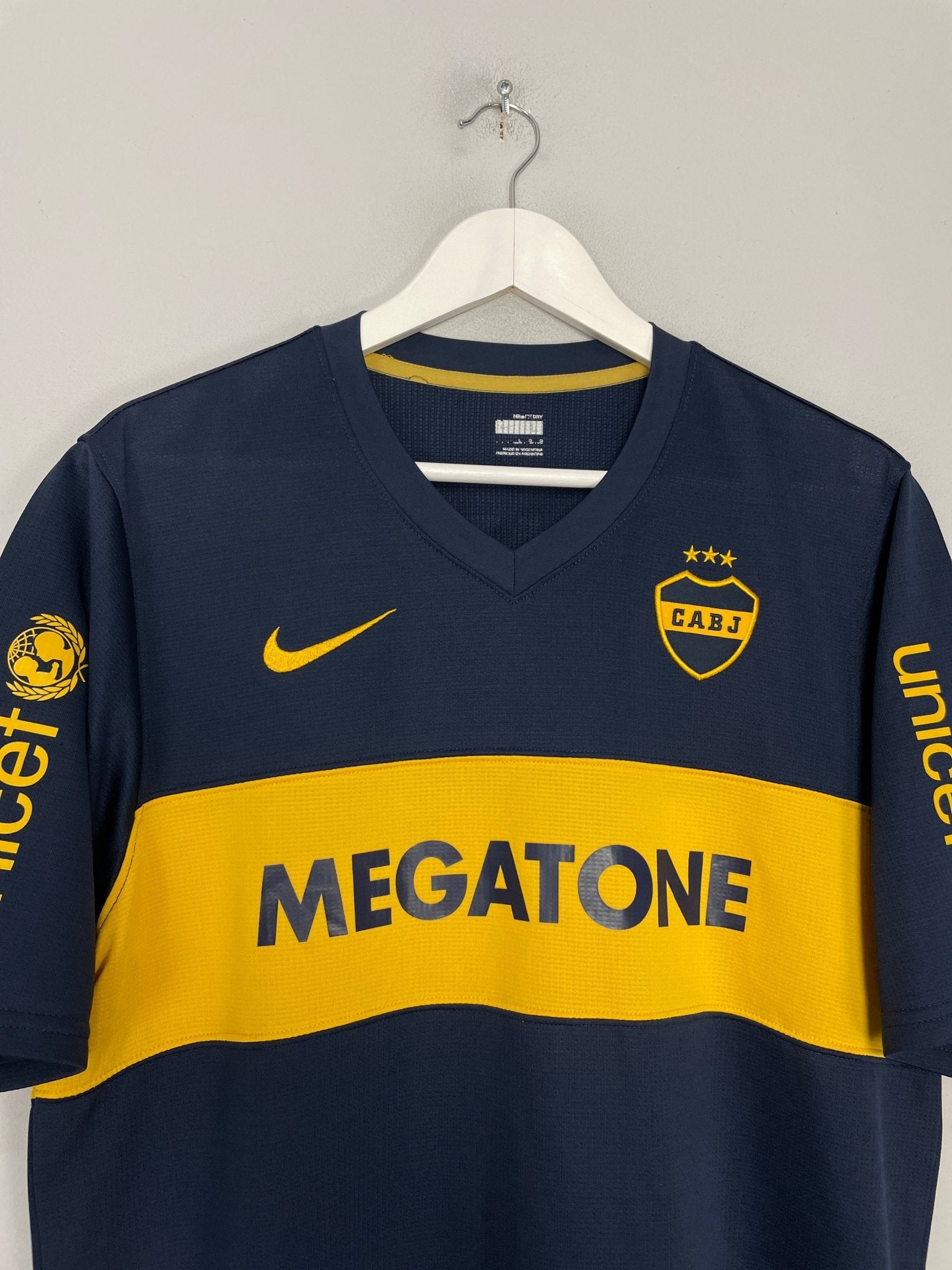 Shop 2007/08 BOCA JUNIORS HOME SHIRT (L) NIKE, classic football shirts, vintage football shirts & retro soccer jerseys at Cult Kits