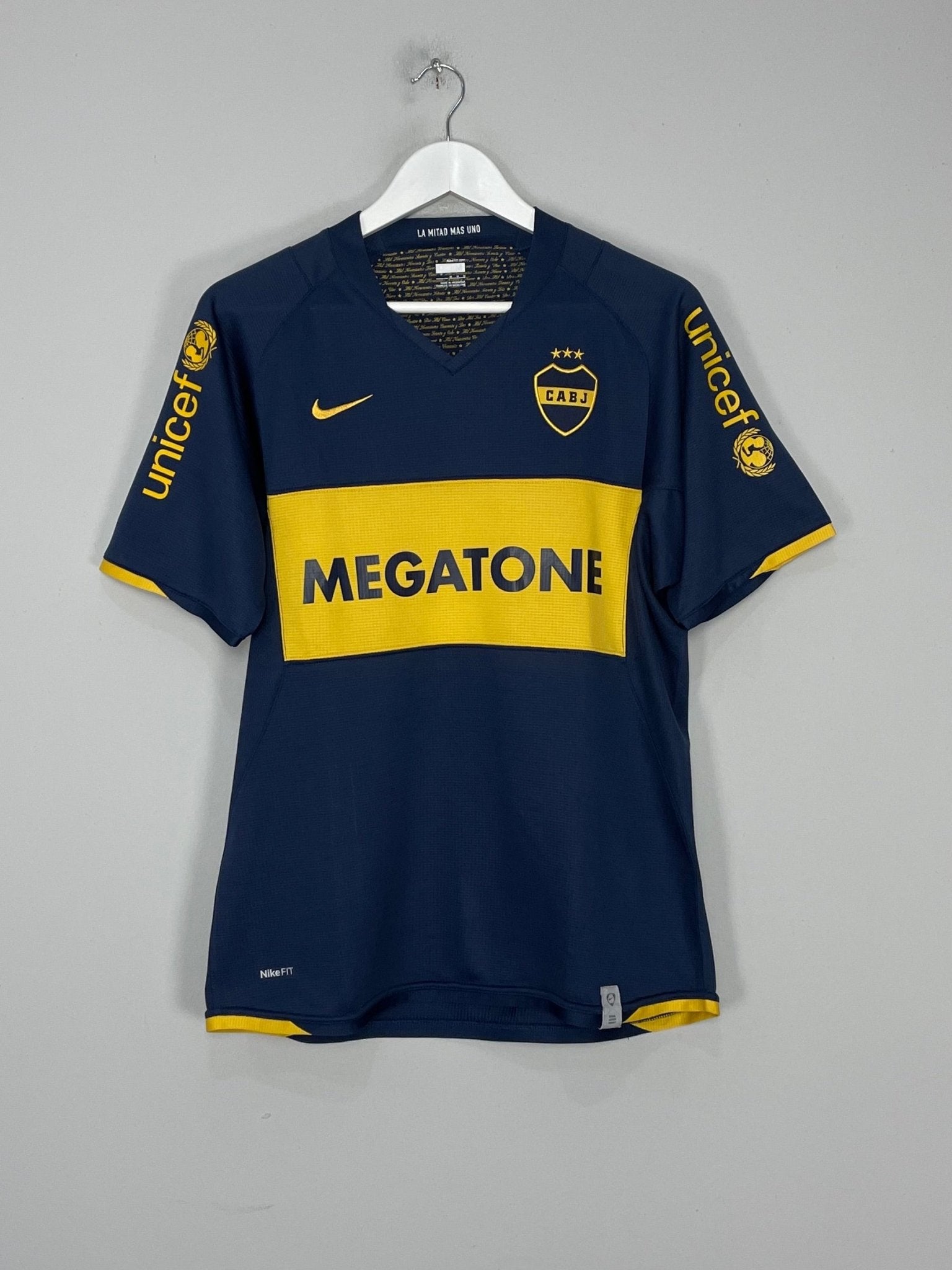 Shop 2007/08 BOCA JUNIORS PALACIO #14 HOME SHIRT (M) NIKE, classic football shirts, vintage football shirts & retro soccer jerseys at Cult Kits