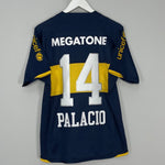 Shop 2007/08 BOCA JUNIORS PALACIO #14 HOME SHIRT (M) NIKE, classic football shirts, vintage football shirts & retro soccer jerseys at Cult Kits