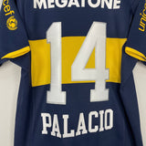 Shop 2007/08 BOCA JUNIORS PALACIO #14 HOME SHIRT (M) NIKE, classic football shirts, vintage football shirts & retro soccer jerseys at Cult Kits