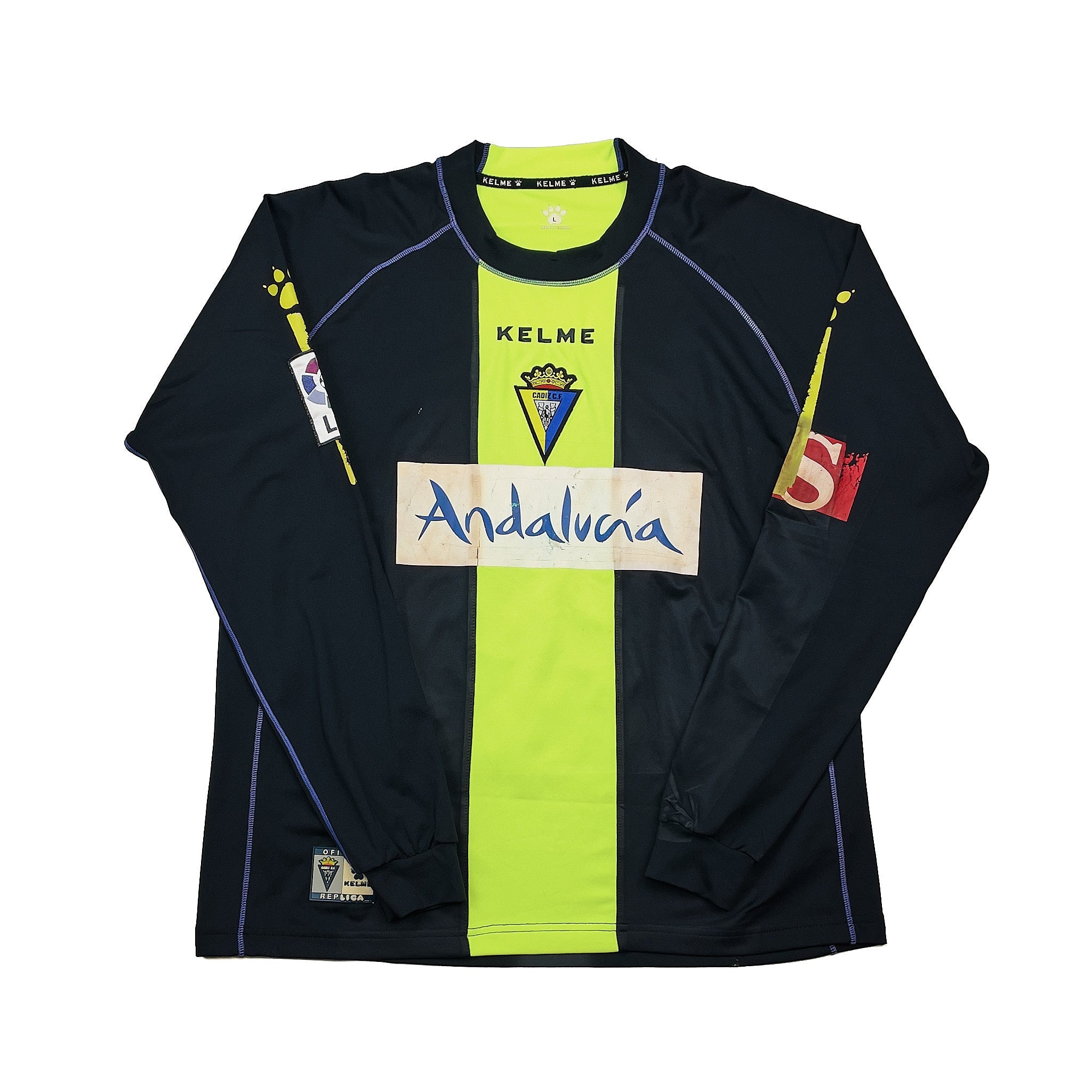 Buy 2007/08 Cadiz FC R.Navas 13 L/S *Match Issue* GK Shirt (L) Kelme ~ Free worldwide shipping ~ Authentic Vintage Football Shirts from Cult Kits