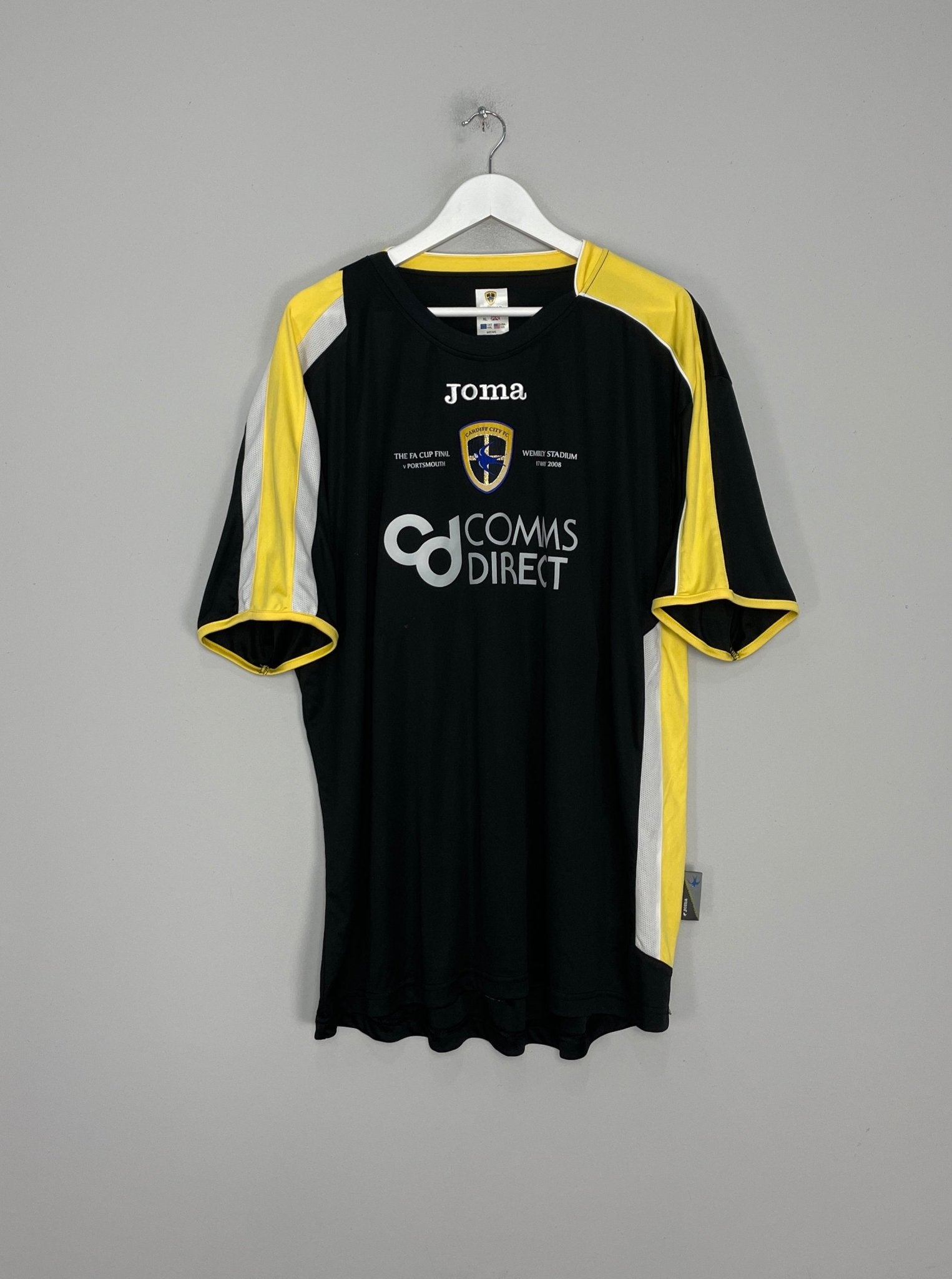 Shop 2007/08 CARDIFF CITY *FA CUP FINAL* AWAY SHIRT (XL) JOMA, classic football shirts, vintage football shirts & retro soccer jerseys at Cult Kits