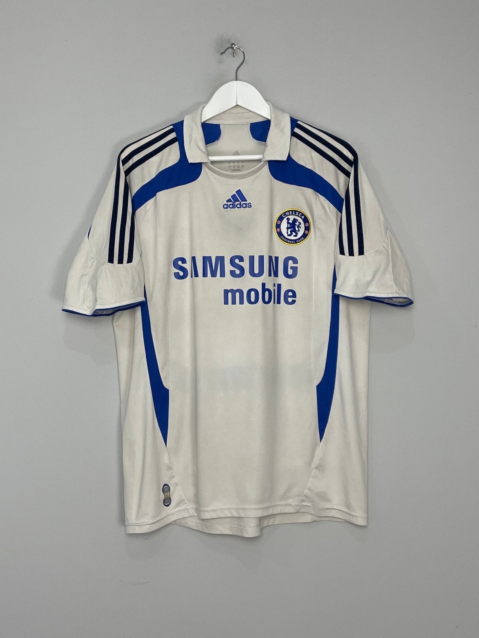 Shop 2007/08 CHELSEA LAMPARD #8 AWAY SHIRT (L) ADIDAS, classic football shirts, vintage football shirts & retro soccer jerseys at Cult Kits