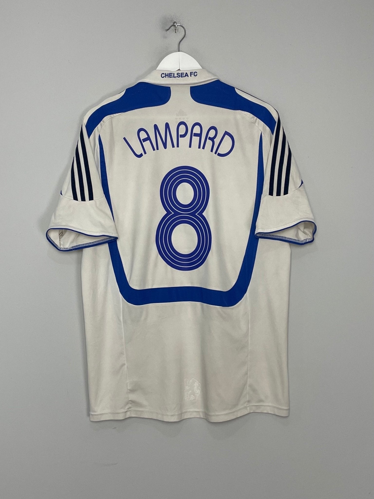 Shop 2007/08 CHELSEA LAMPARD #8 AWAY SHIRT (L) ADIDAS, classic football shirts, vintage football shirts & retro soccer jerseys at Cult Kits