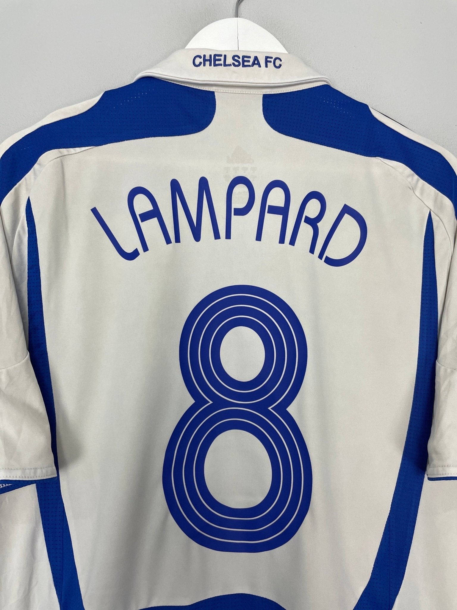 Shop 2007/08 CHELSEA LAMPARD #8 AWAY SHIRT (L) ADIDAS, classic football shirts, vintage football shirts & retro soccer jerseys at Cult Kits