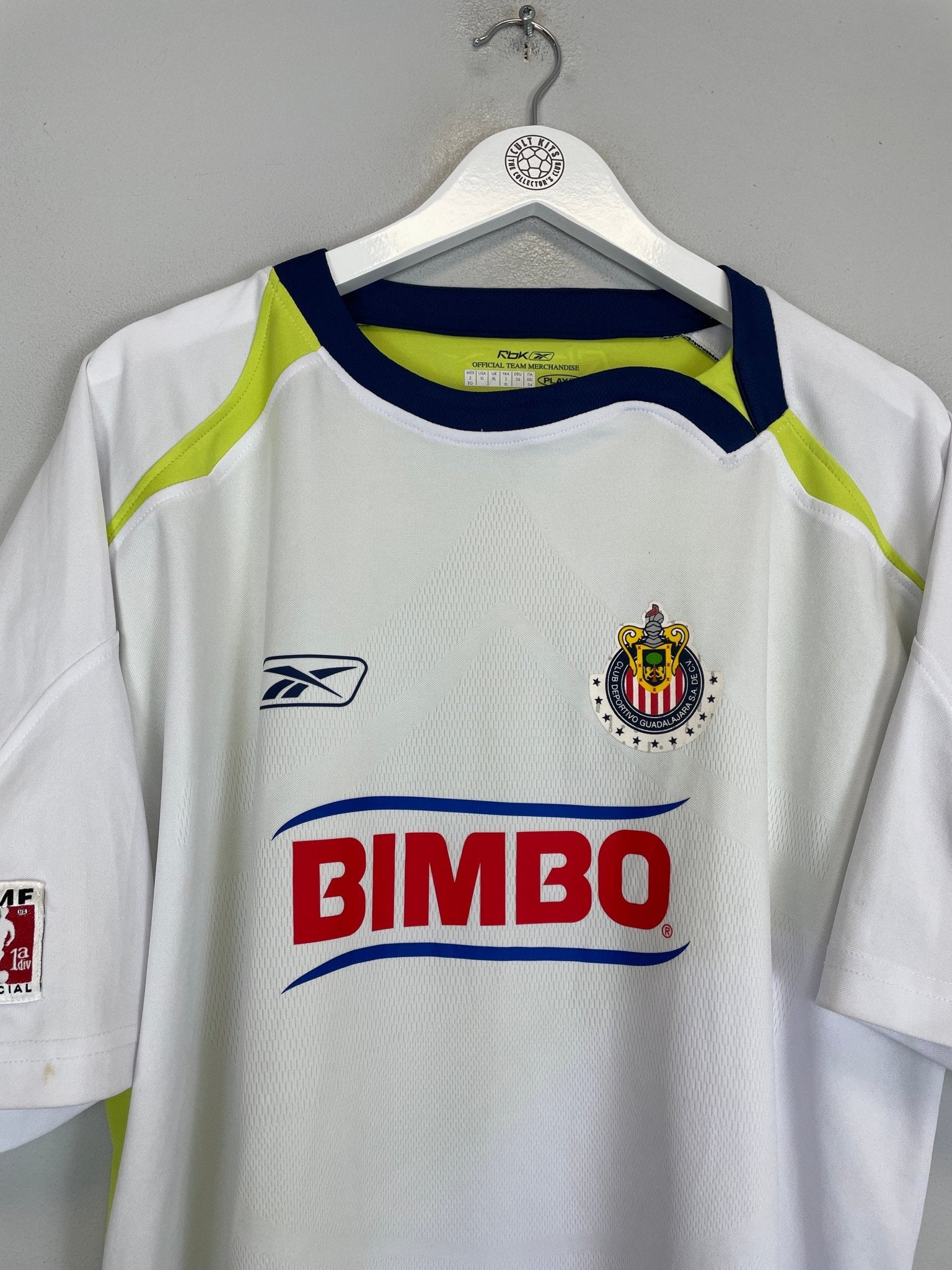 Shop 2007/08 CHIVAS GUADALAJARA AWAY SHIRT (XL) REEBOK, classic football shirts, vintage football shirts & retro soccer jerseys at Cult Kits