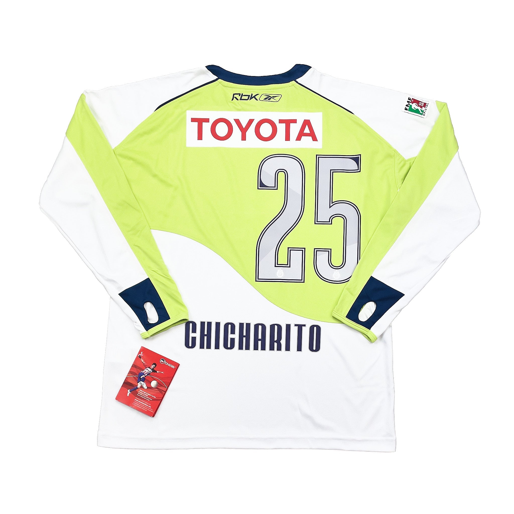 Buy 2007/08 Chivas Guadalajara Chicharito 25 *BNWT* L/S Away Shirt (M) Reebok ~ Free worldwide shipping available ~ Authentic Vintage Football Shirts from Cult Kits