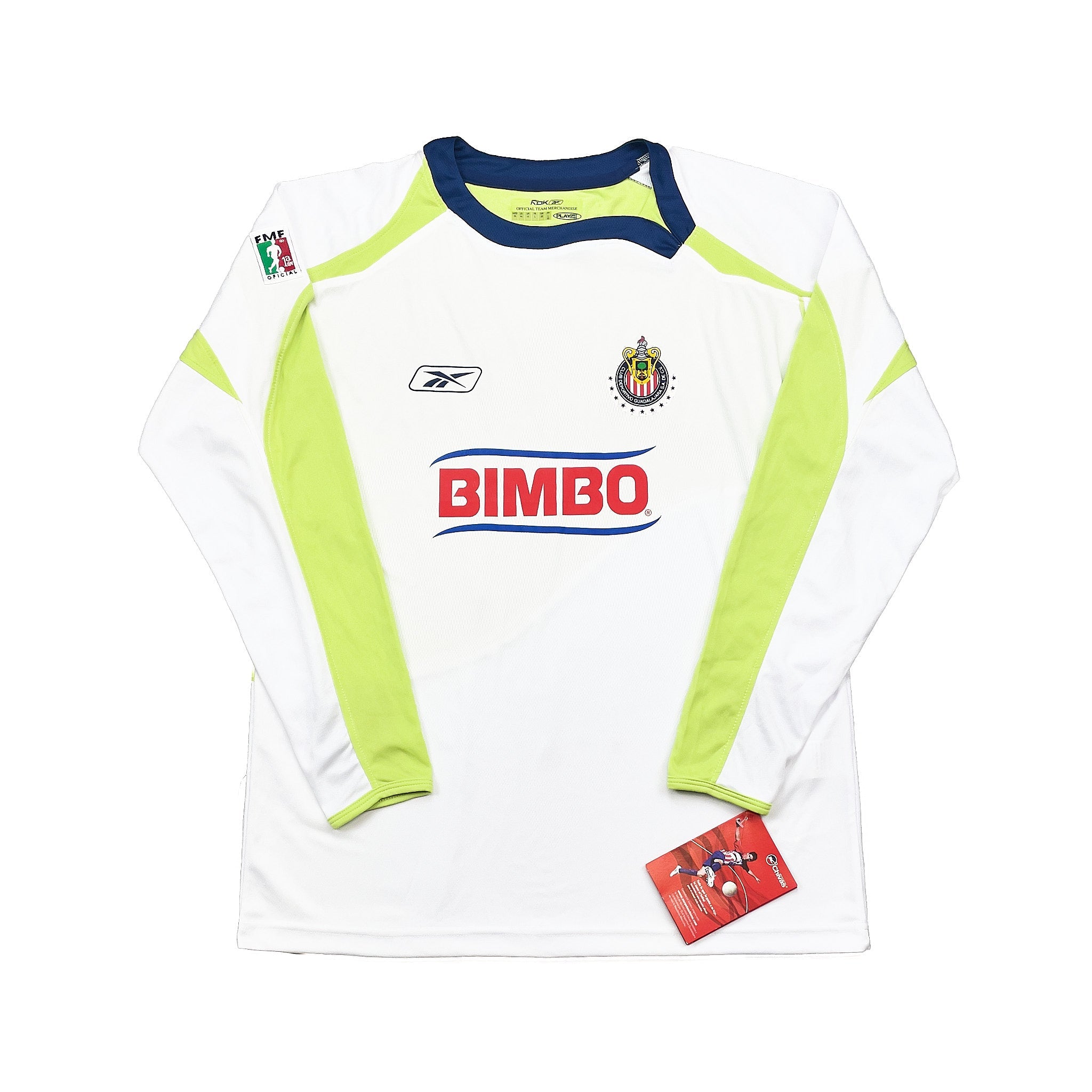 Buy 2007/08 Chivas Guadalajara Chicharito 25 *BNWT* L/S Away Shirt (M) Reebok ~ Free worldwide shipping available ~ Authentic Vintage Football Shirts from Cult Kits