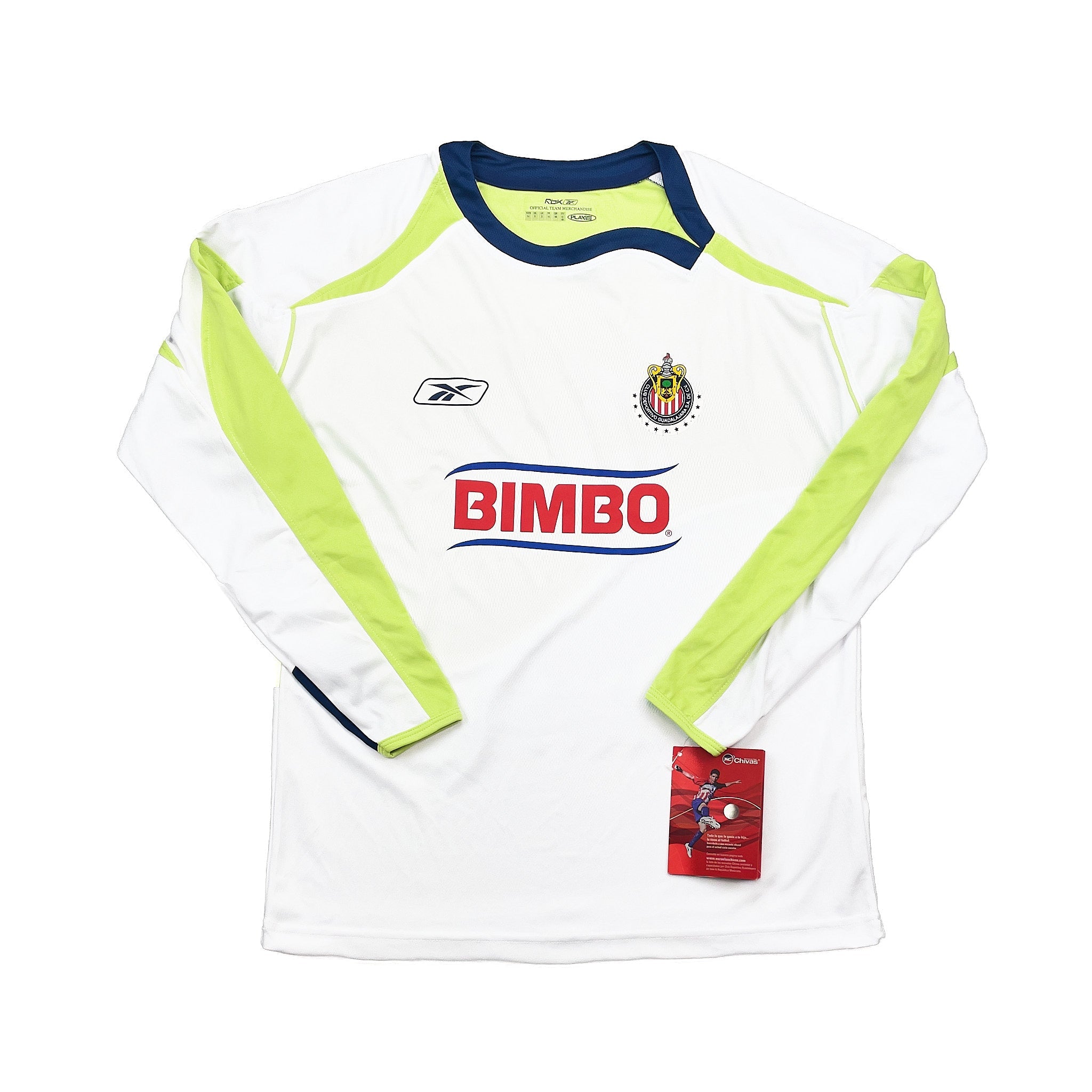 Buy 2007/08 Chivas Guadalajara Chicharito 25 *BNWT* L/S Away Shirt (S) Reebok ~ Free worldwide shipping available ~ Authentic Vintage Football Shirts from Cult Kits