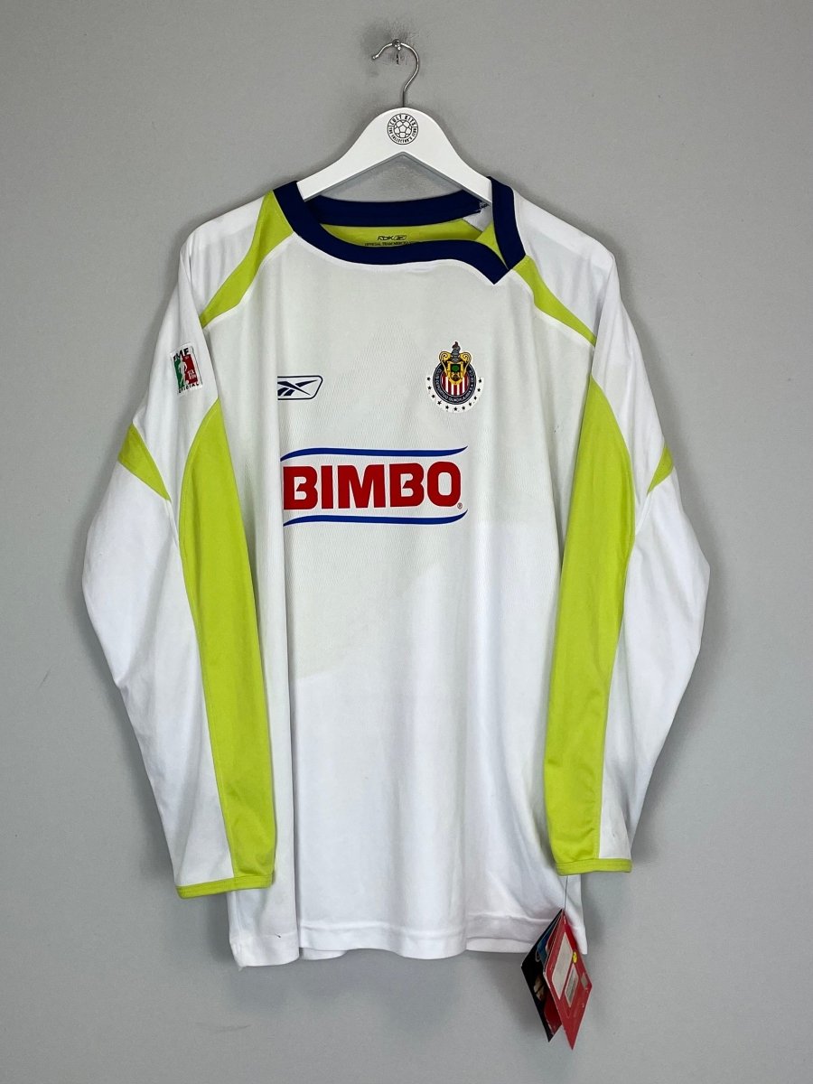 2007/08 CHIVAS GUADALAJARA CHICHARITO 25 *BNWT* L/S AWAY SHIRT (XL) REEBOK - Cult Kits - XL - Buy Vintage Football Shirts, Authentic Retro Football Shirts For Sale, Classic Football Shirts & Soccer Jersey